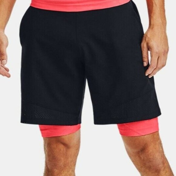 Under Armour Men's UA RUSH™ HeatGear® Compression Upstream Camo Shorts XL - J151 - Picture 3 of 10